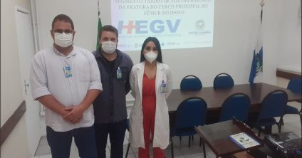 Profissionais de saúde do HEGV apresentam proposta de trabalho para analisar a sobrevida dos pacientes idosos, pós-operação com fratura proximal do fêmur