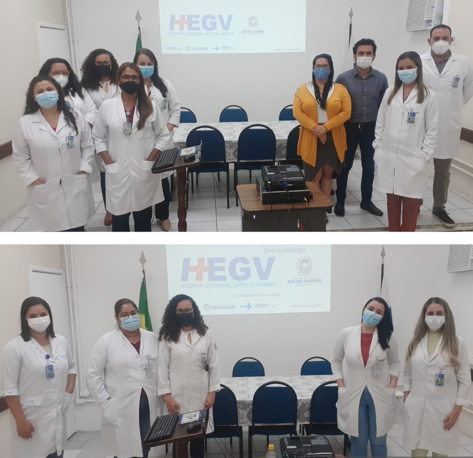 Equipe da Clínica Médica e do Serviço de Fonoaudiologia fazem apresentação no “Boa tarde, Diretor!”