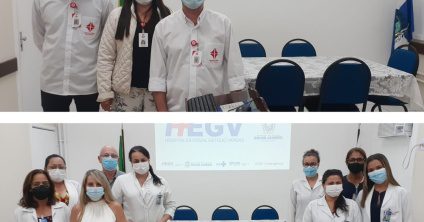 Equipe do Serviço de Engenharia Clínica e da Emergência Adulto fazem apresentação no “Boa tarde, Diretor!”