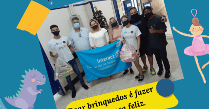 Rotary Club Mercado São Sebastião entrega brinquedos para as crianças hospitalizadas no HEGV