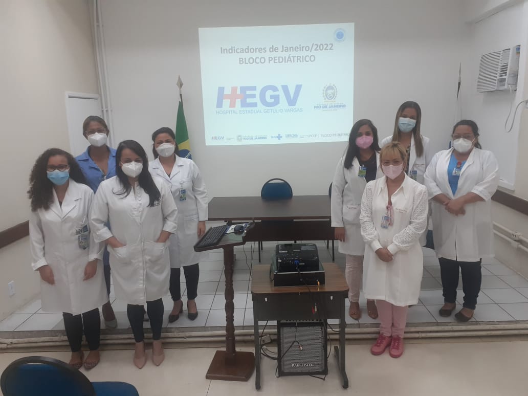 Equipe da Pediatria do Complexo Estadual de Saúde da Penha faz apresentação de Indicadores no “Boa tarde, Diretor!”