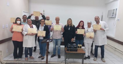 Homenagem aos colaboradores da UPA Penha mais elogiados na Ouvidoria