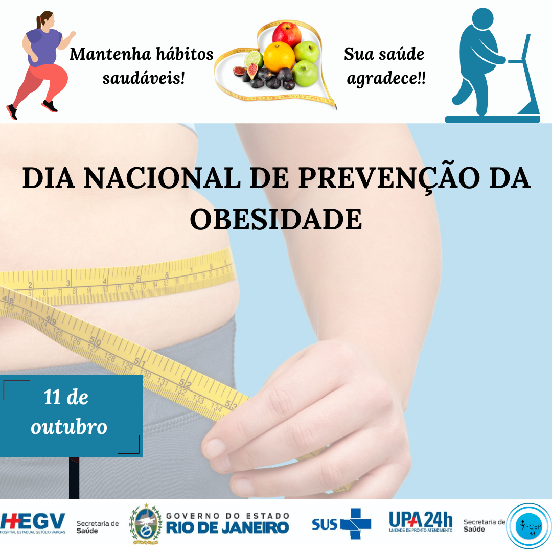 11 de Outubro é o Dia Nacional de Prevenção da Obesidade