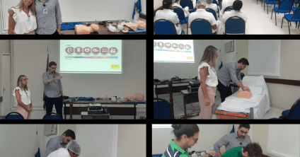 Médicos e internos de medicina participam de curso sobre reanimação cardiopulmonar