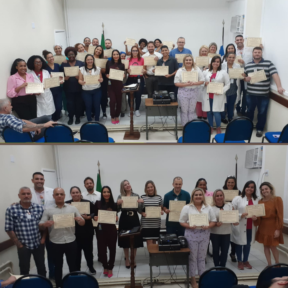 Homenagem aos colaboradores, setores e equipes do HEGV e UPA Penha mais elogiados na Ouvidoria