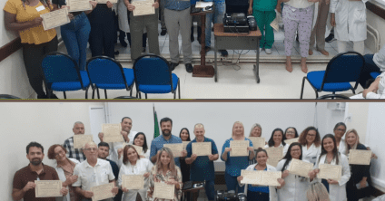 Homenagem aos colaboradores, setores e equipes do HEGV e UPA Penha mais elogiados na Ouvidoria