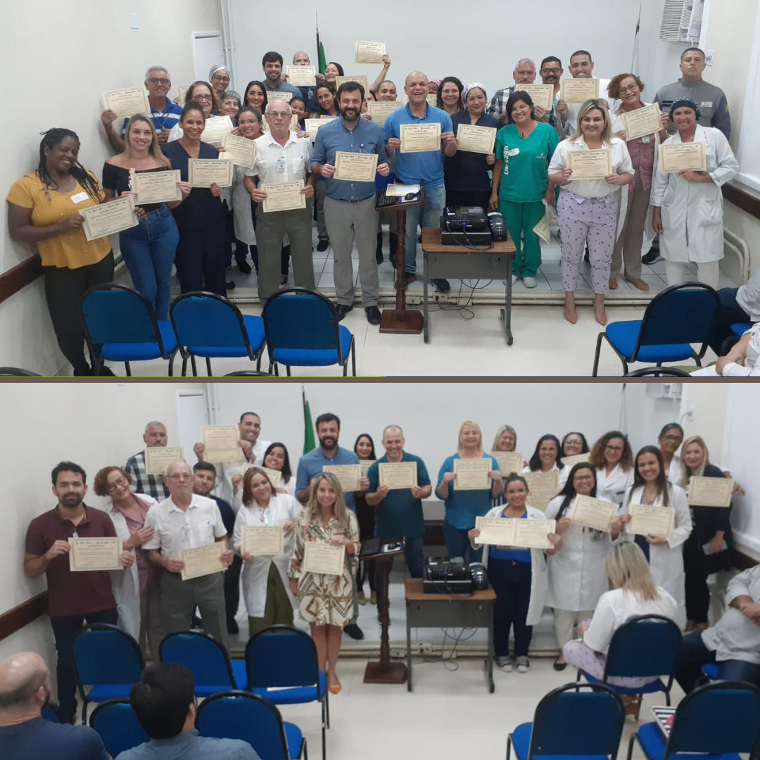 Homenagem aos colaboradores, setores e equipes do HEGV e UPA Penha mais elogiados na Ouvidoria