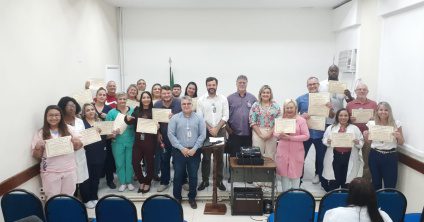 Homenagem aos colaboradores, setores e equipes do HEGV e UPA Penha mais elogiados na ouvidoria