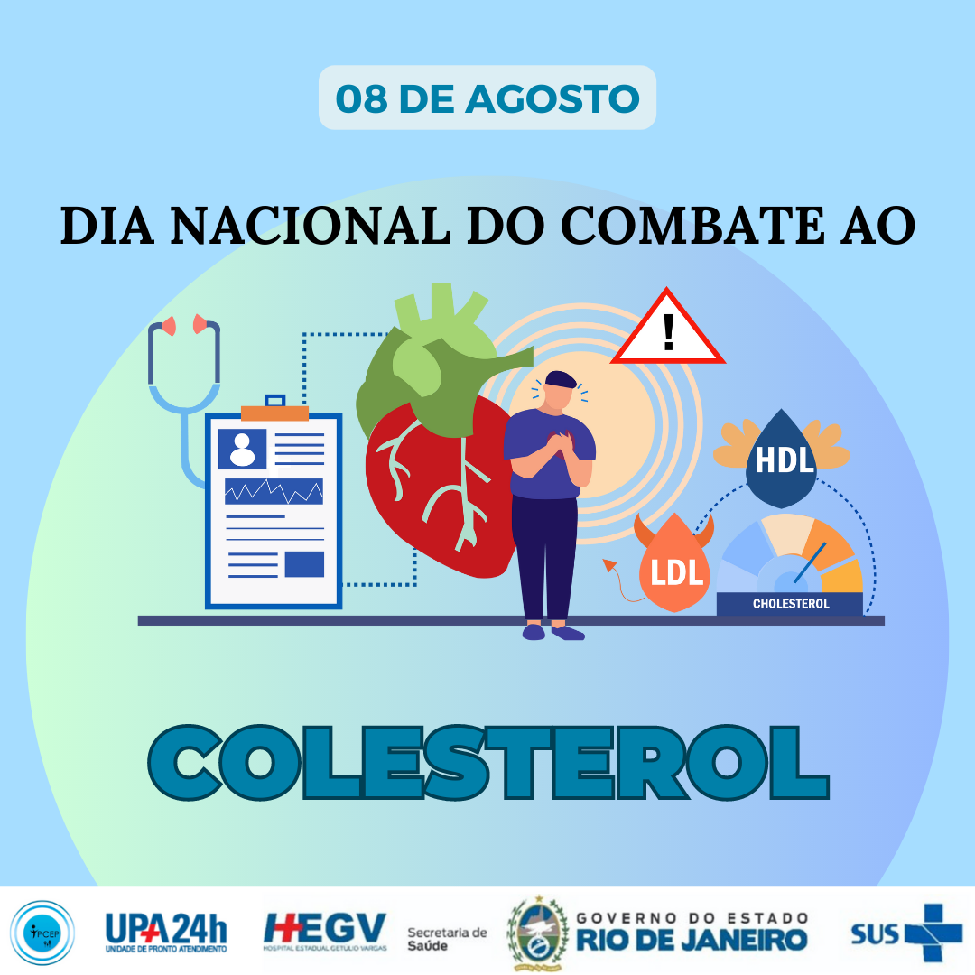 08 de agosto é o Dia Nacional de Combate ao Colesterol