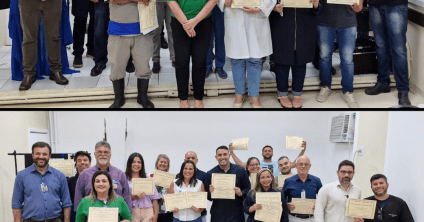 Homenagem aos colaboradores, setores e equipes do HEGV e UPA Penha