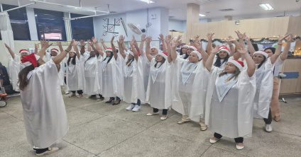 Concerto de Natal: coro do HEGV/UPA Penha emociona pacientes, acompanhantes e colaboradores